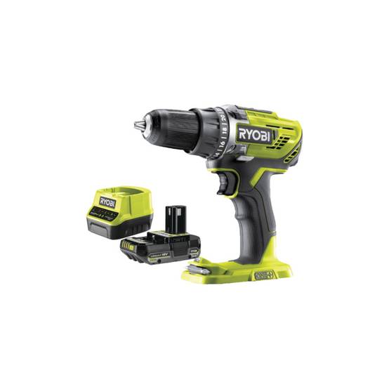 Ryobi - Pack RYOBI Perceuse-visseuse R18DD3 - 18V One+ - 1 Batterie 2.0Ah - 1 Chargeur rapide - Image 1