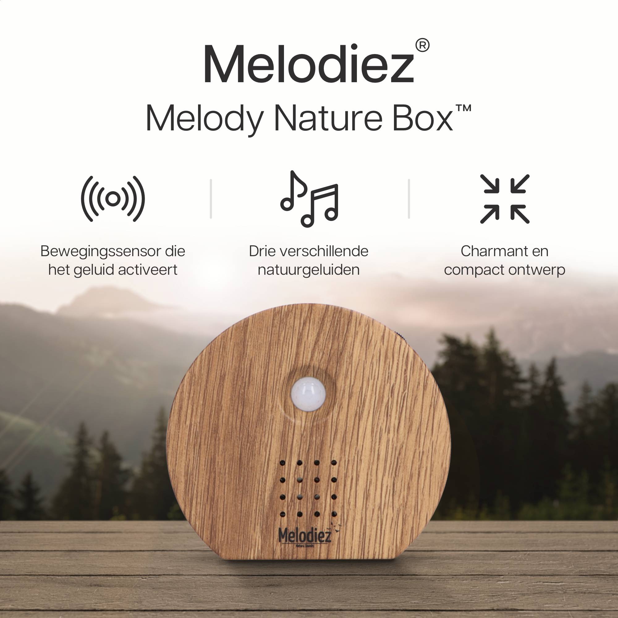 Boîte à musique Melodiez - bois fonce - Image 3