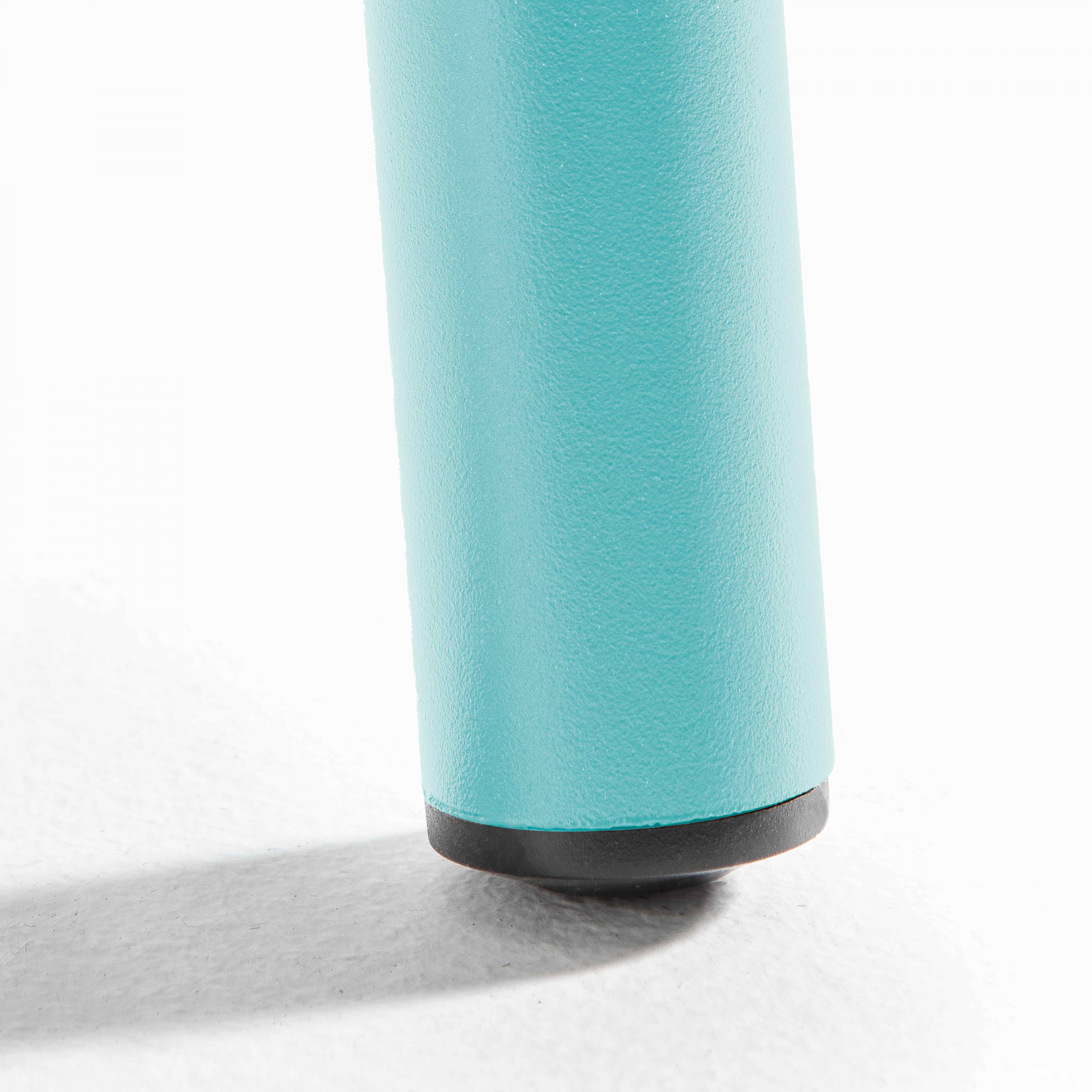Oviala - Table de jardin en acier 120 x 70 cm turquoise Palavas - Oviala - Image 5