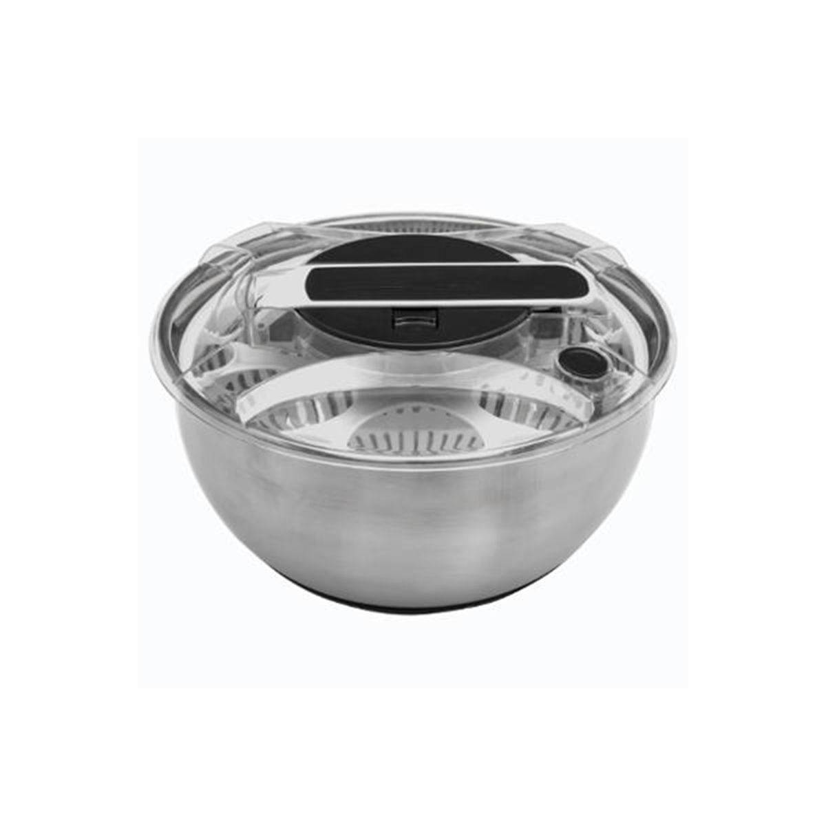 Essoreuse à Salade en Inox "Levier" 3,5L Argent - Image 2