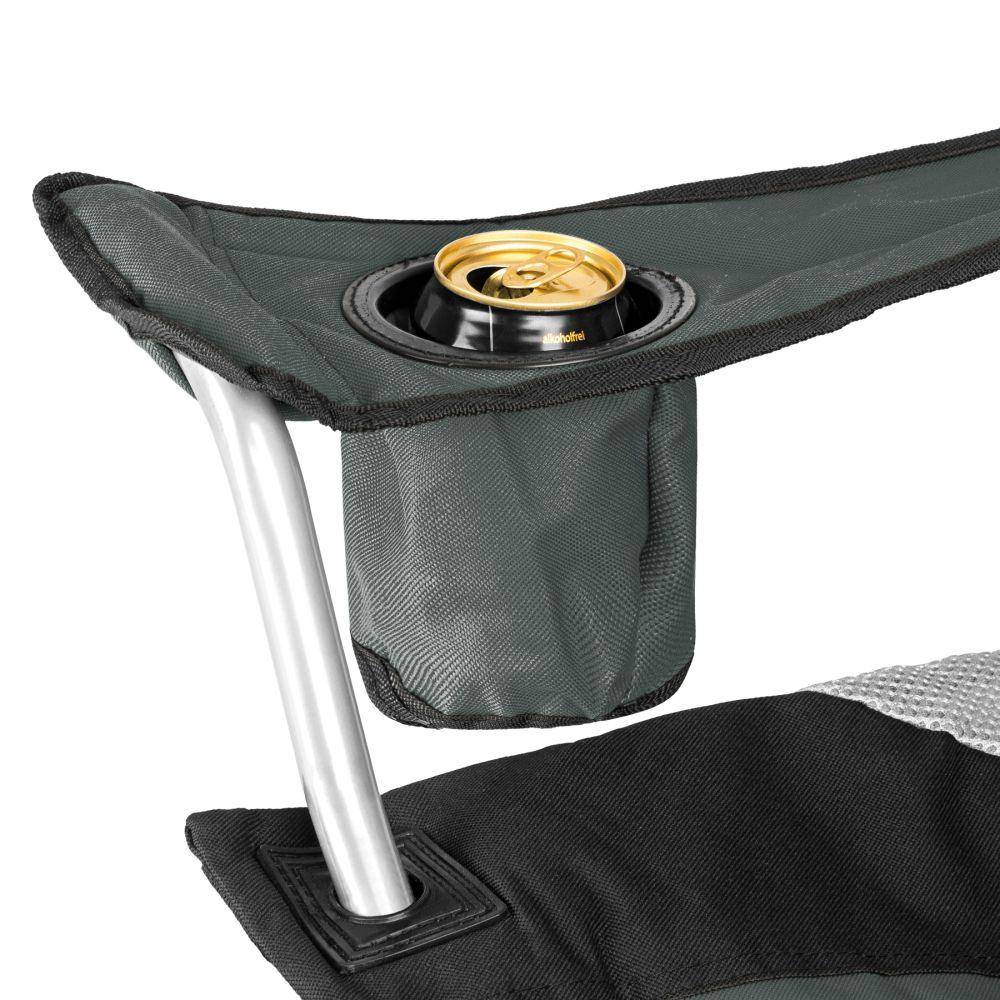 Helloshop26 - Chaise pliante avec rembourrage camping gris - Image 3