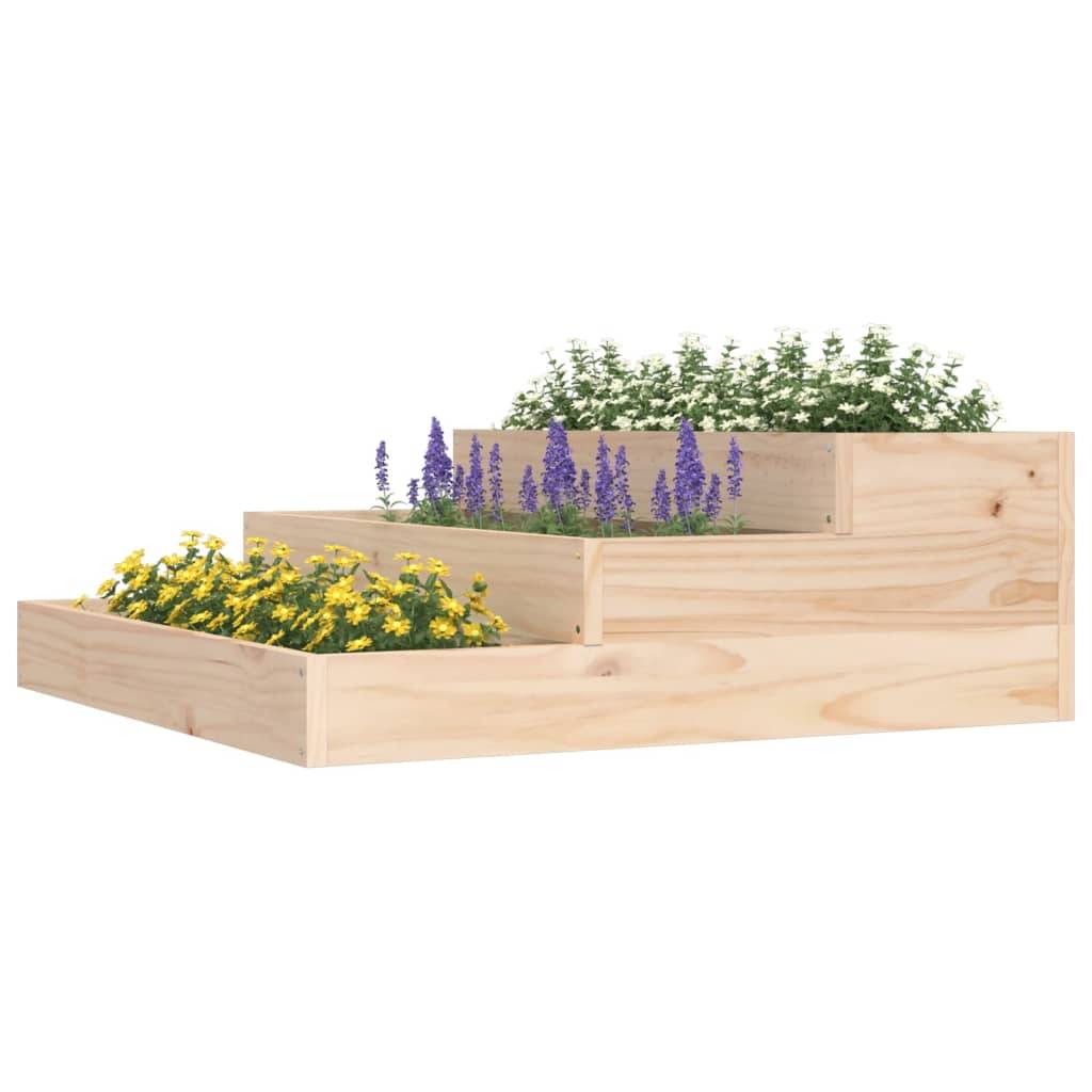 Vidaxl - Jardinière 78x78x27 cm Bois massif de pin vidaXL 823906 - Image 4