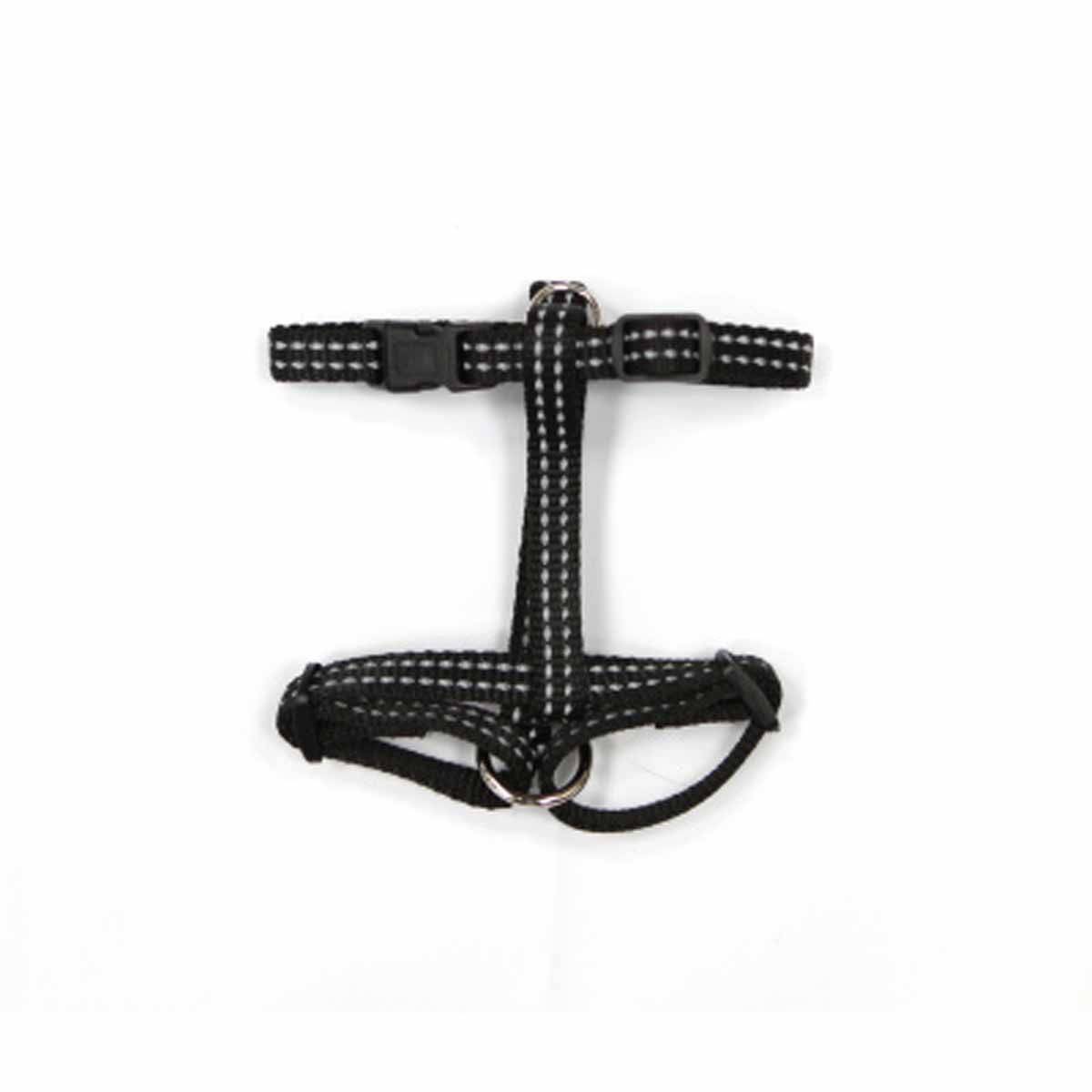 Harnais pour Chien "Coutures Réfléchissantes" 35cm Noir - Image 1