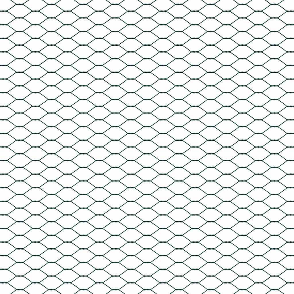 Clôture hexagonale PVC Vert 100 x 1.4 cm, Poids :20.85kg - PANGIVO - Image 7