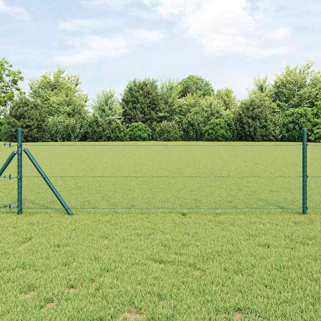 Clôture hexagonale PVC Vert 100 x 1.4 cm, Poids :20.85kg - PANGIVO - Image 1