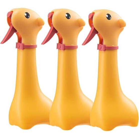 3 Pièces Arrosoirs Portables Dessin Animé Plastique Jaune Pour Enfants - Image 1