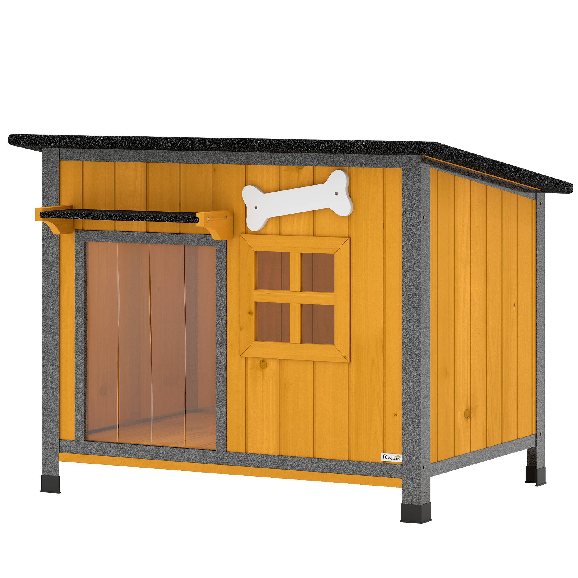 Niche extérieure pour chien résistante aux intempéries, cabane avec plancher amovible - Image 2