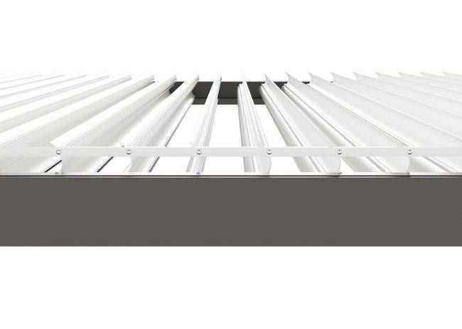 Pergola Bioclimatique Aluminium Autoportante Gris 3x3 Manuelle S ORIAL France - Image 4