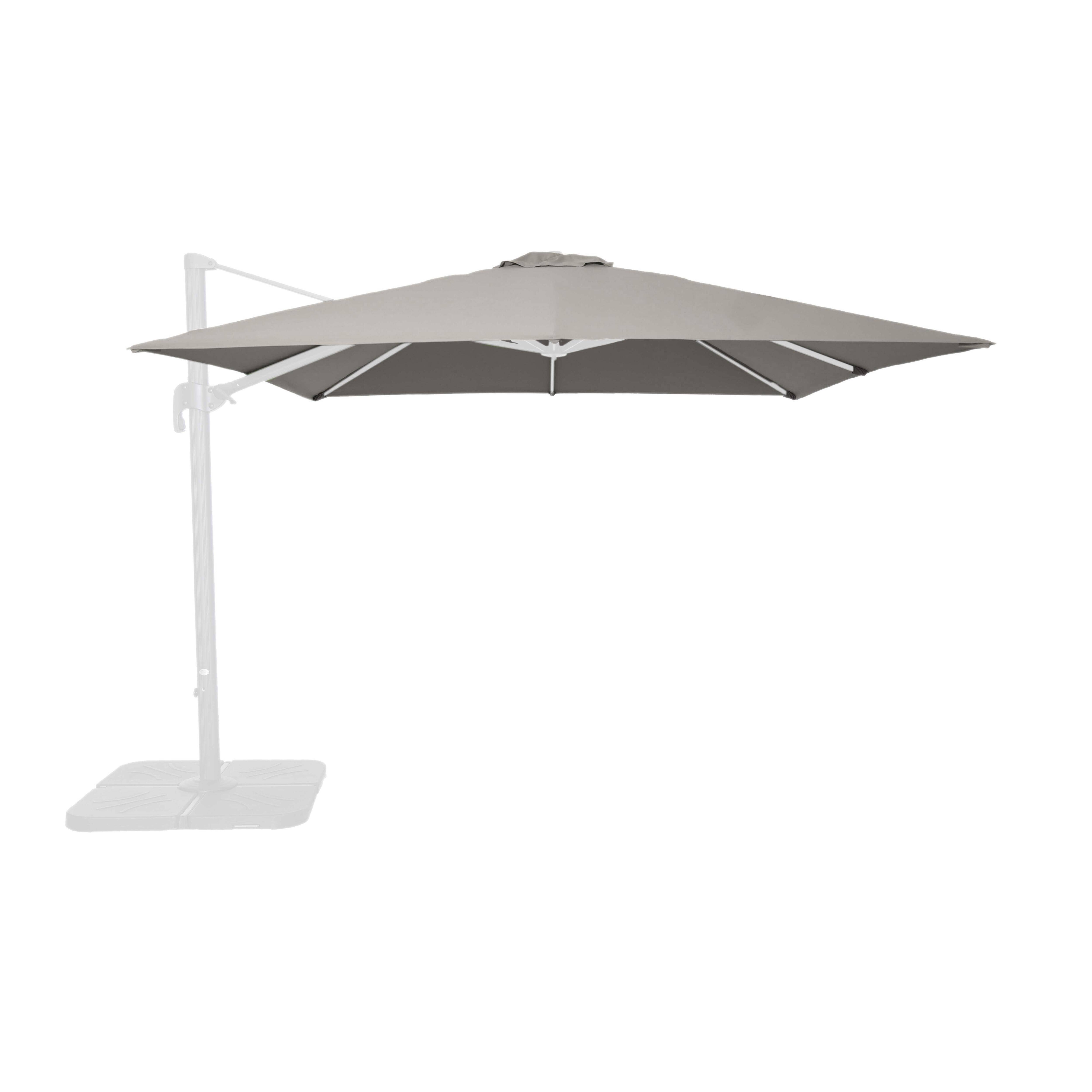 Oviala - Toile pour parasol déporté 3x3m taupe Malaga - Oviala - Image 1