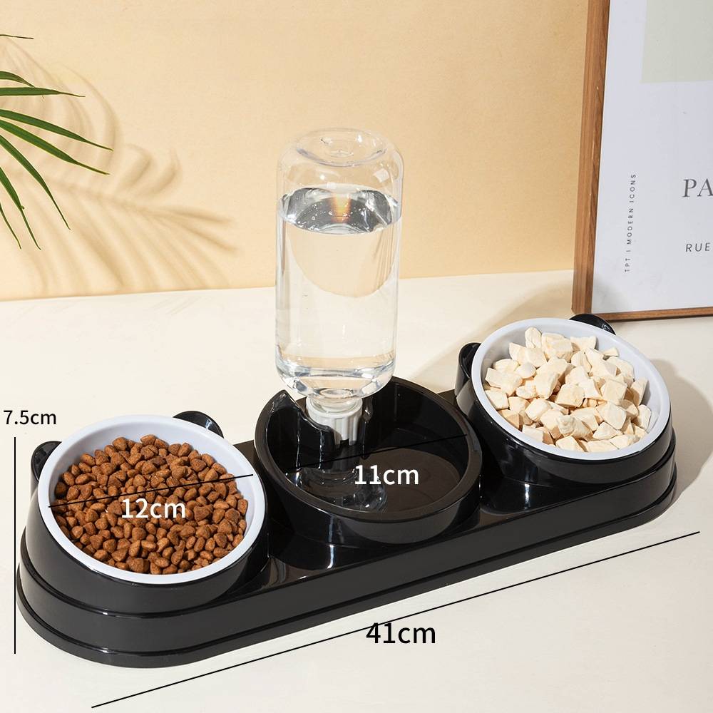 Ensemble de gamelles d'eau et de nourriture pour chat 3 en 1 - IntiMeg - Image 5