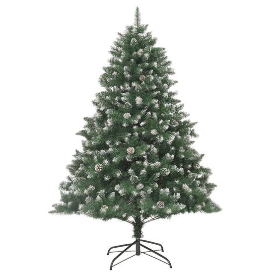 Maison Chic - Sapin De Noël - Arbre de Noël artificiel avec support 210 cm PVC - Image 1