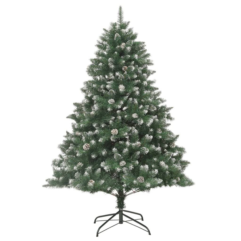 Maison Chic - Sapin De Noël - Arbre de Noël artificiel avec support 210 cm PVC - Image 1