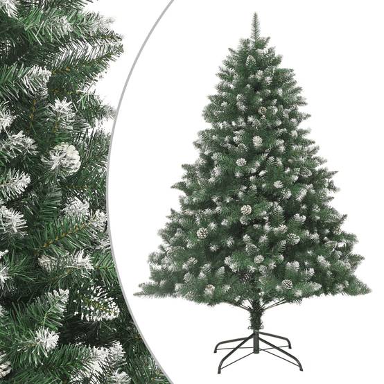Maison Chic - Sapin De Noël - Arbre de Noël artificiel avec support 210 cm PVC - Image 2