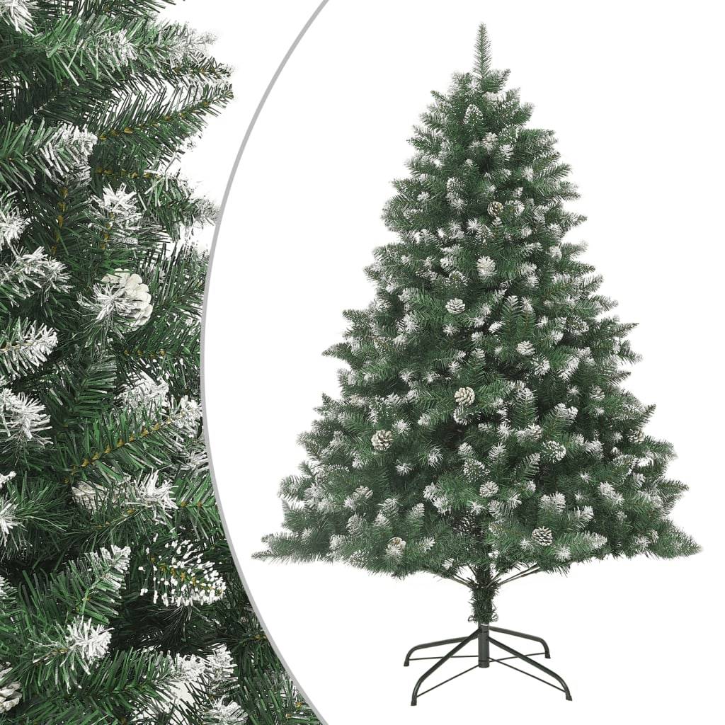 Maison Chic - Sapin De Noël - Arbre de Noël artificiel avec support 210 cm PVC - Image 2