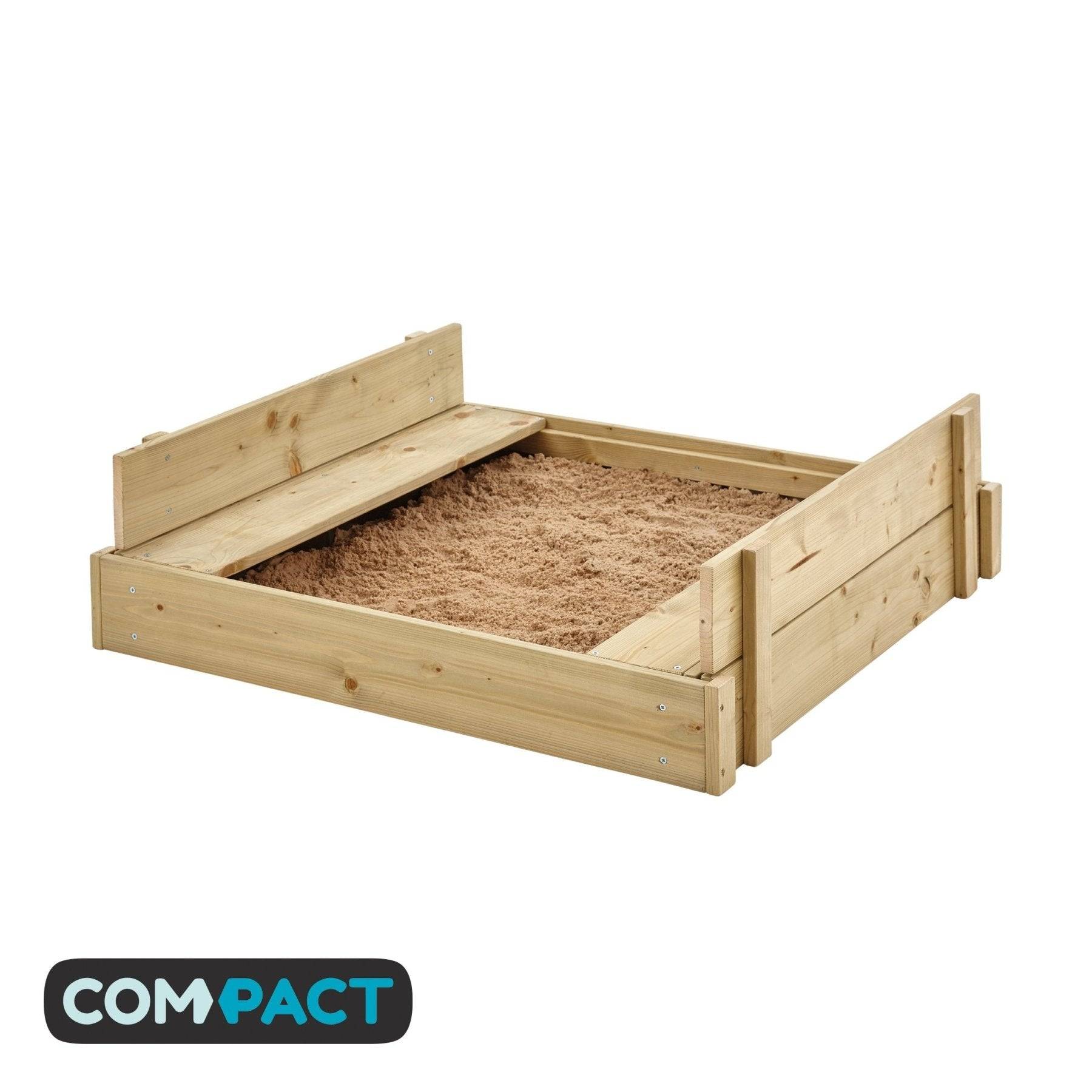 Bac à sable bois FSC® avec bancs intégrés - Image 6