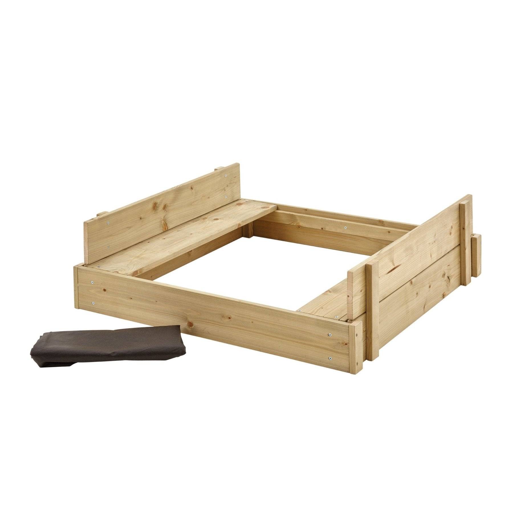 Bac à sable bois FSC® avec bancs intégrés - Image 4