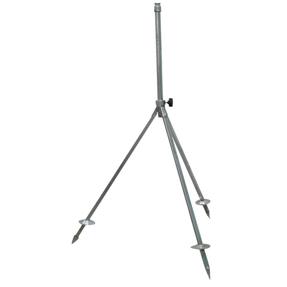 Trépied mâle 20x27, hauteur 70 à 110 cm, peut recevoir tout type de tête d'arrosage Boutté