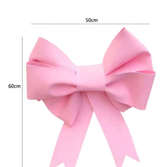 4 pcs Grand Ruban Nœud Tissu Rose pour Anniversaire Noël Mariage – Décoration Intérieur/Extérieur Ambiance Fête Polyvalente, Ruban Élégant Durable - Image 2