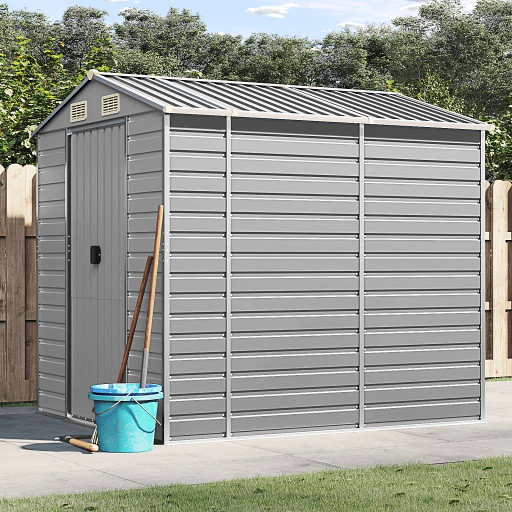 Vidaxl - Abri de jardin gris clair 191 x 215 x 198 cm en acier galvanisé vidaXL 3188243 - Image 1
