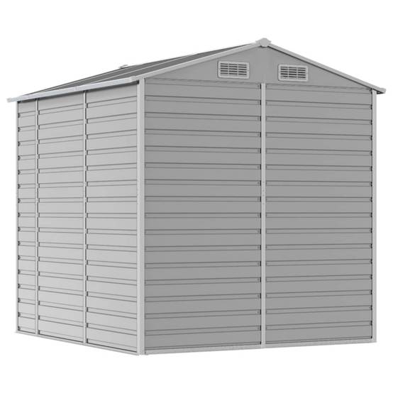 Vidaxl - Abri de jardin gris clair 191 x 215 x 198 cm en acier galvanisé vidaXL 3188243 - Image 8