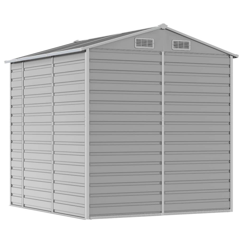 Vidaxl - Abri de jardin gris clair 191 x 215 x 198 cm en acier galvanisé vidaXL 3188243 - Image 8