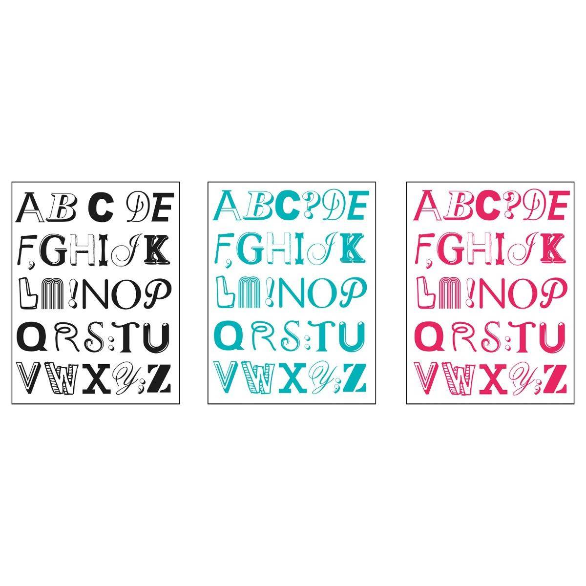 Stickers "Alphabet" 50x70cm Bleu - Image 2