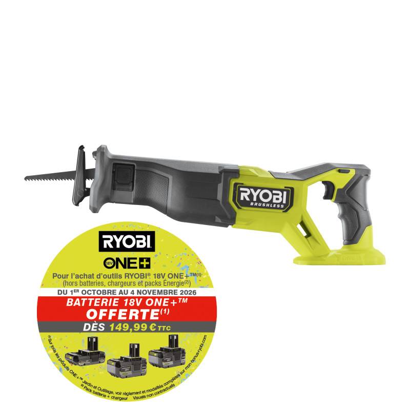 Ryobi - Scie sabre Brushless 18V RYOBI - Sans batterie ni chargeur - RRS18BL-0 - Image 2