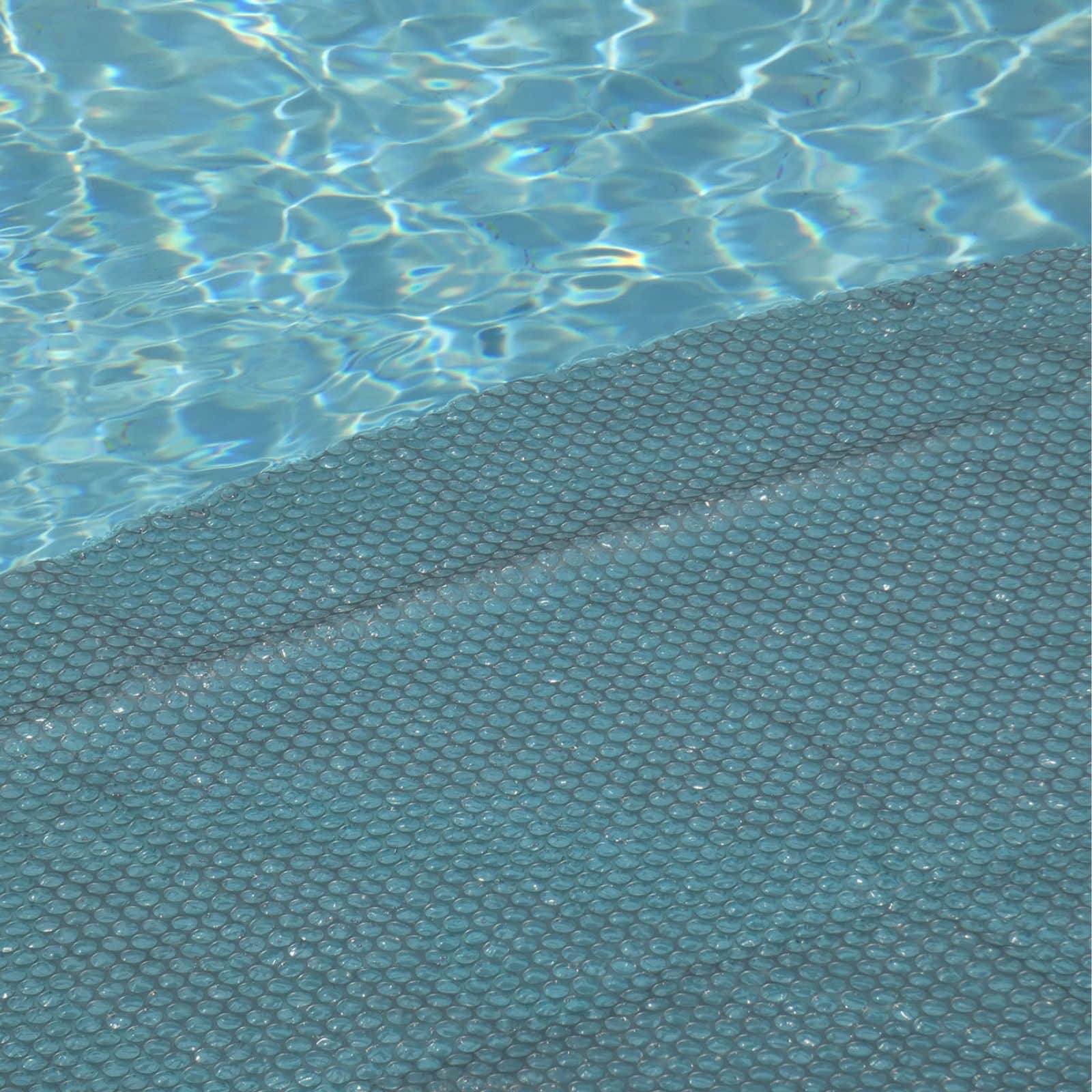 Bâche Solaire Piscine Grise Rectangle 2.2x4.5m Epaisseur 215 Microns Edenea - Image 1