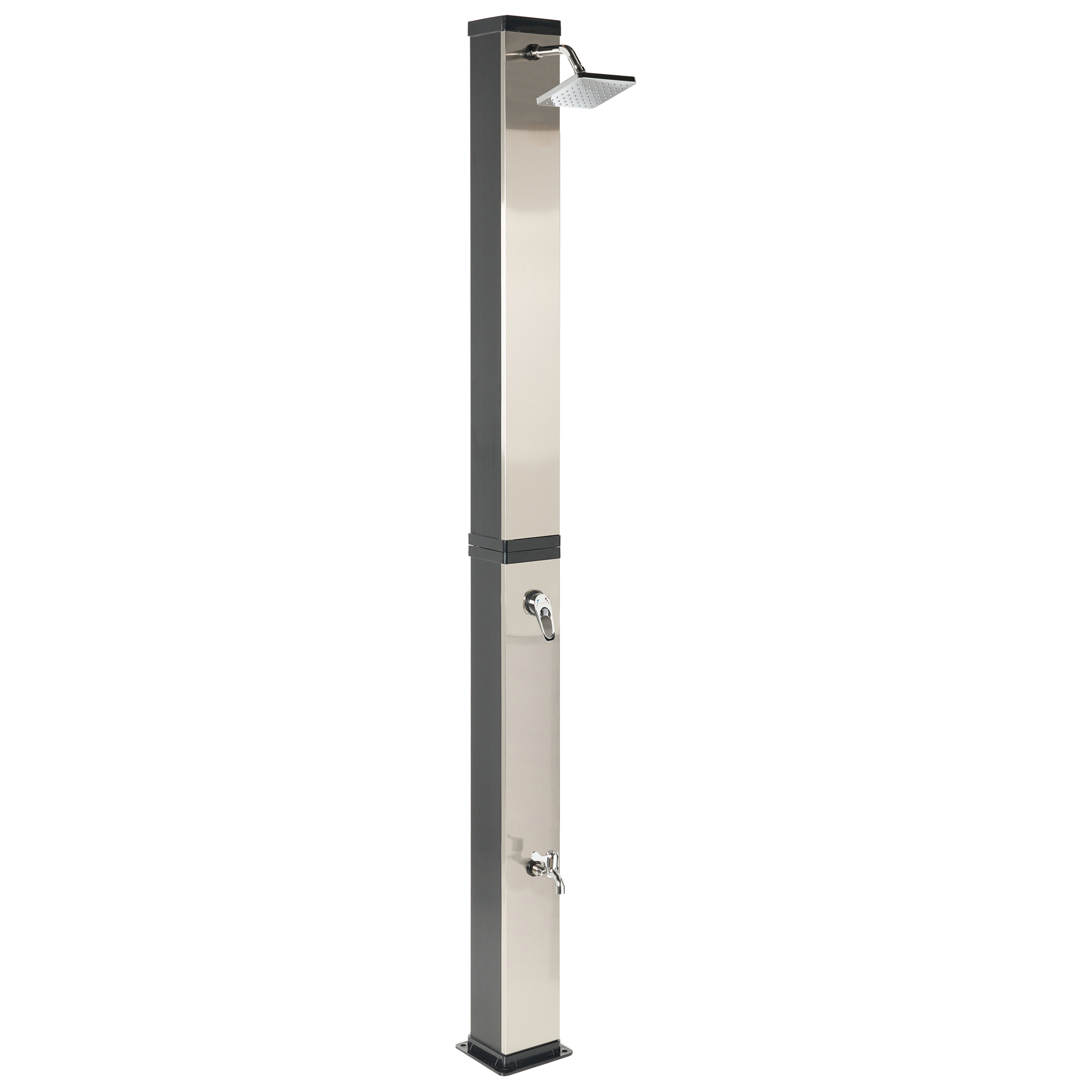 Douche d'extérieur PVC Noir BUENOS - Beliani
