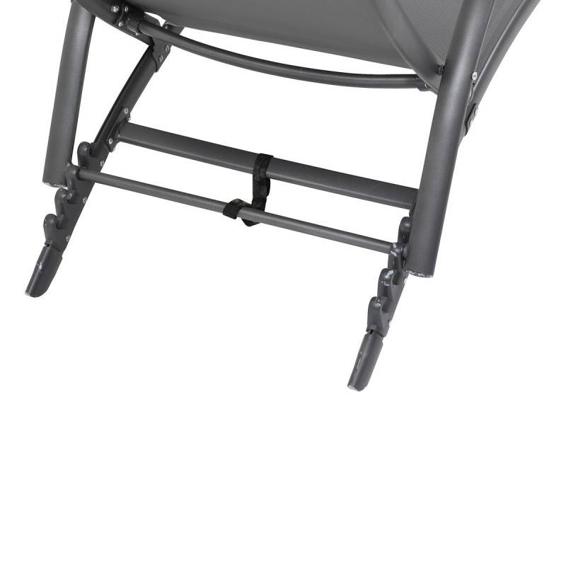 Hesperide - Transat "Samba" anthracite & graphite en aluminium traité époxy - Hespéride - Image 6