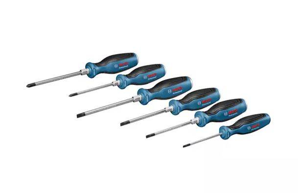 Bosch - Set de 6 tournevis plat/PH Professional - BOSCH - 1600A016BF - Image 1