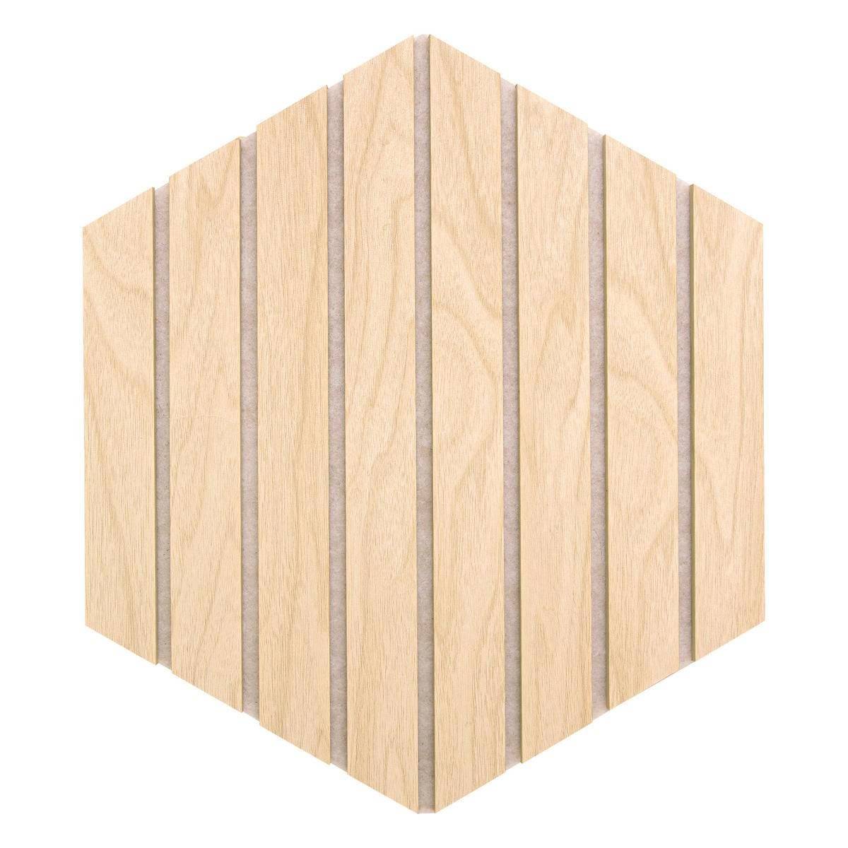 Lot de 3 Panneaux Déco Hexagonal "Colva" 30x26cm Beige - Image 2