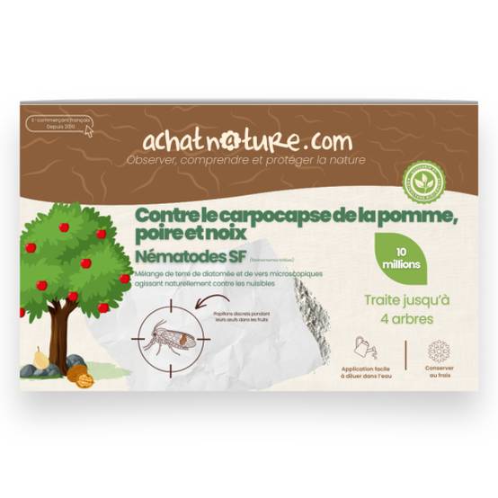 Achat Nature - achatnature - Nématodes SF contre carpocapses de la pomme, poire et noix - 10M - 4 arbres - Image 1