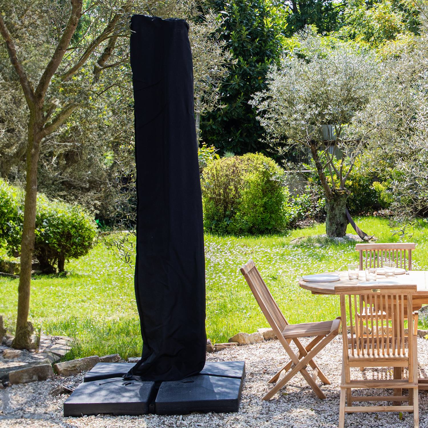 Housse 253cm pour parasol déporté - HAPPY GARDEN - Image 2