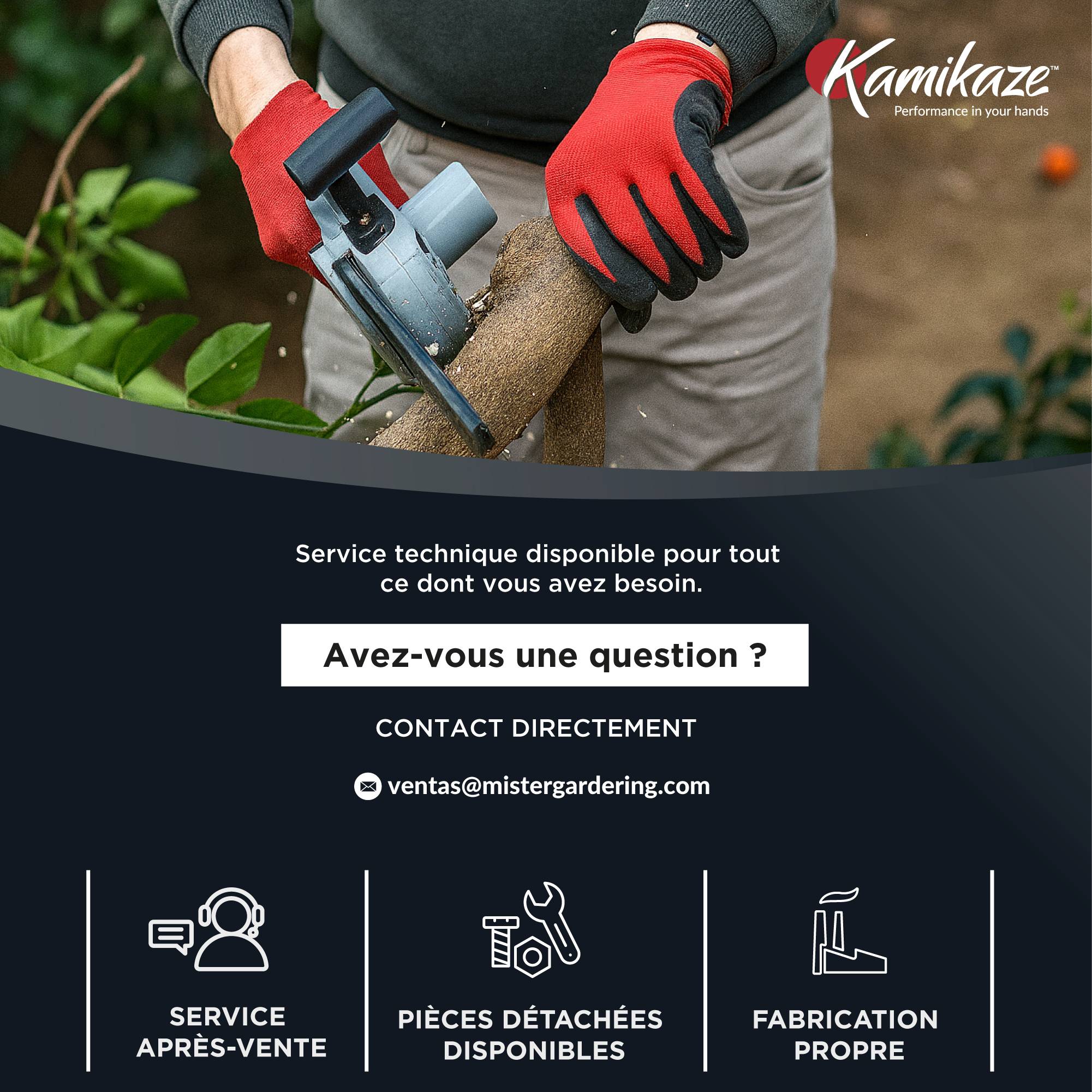 Tronçonneuse électrique KAMIKAZE KVS 8000 21V, 8 pouces, 300W, tronçonneuse électrique sans fil rechargeable avec lumière LED, travail continue - Image 9