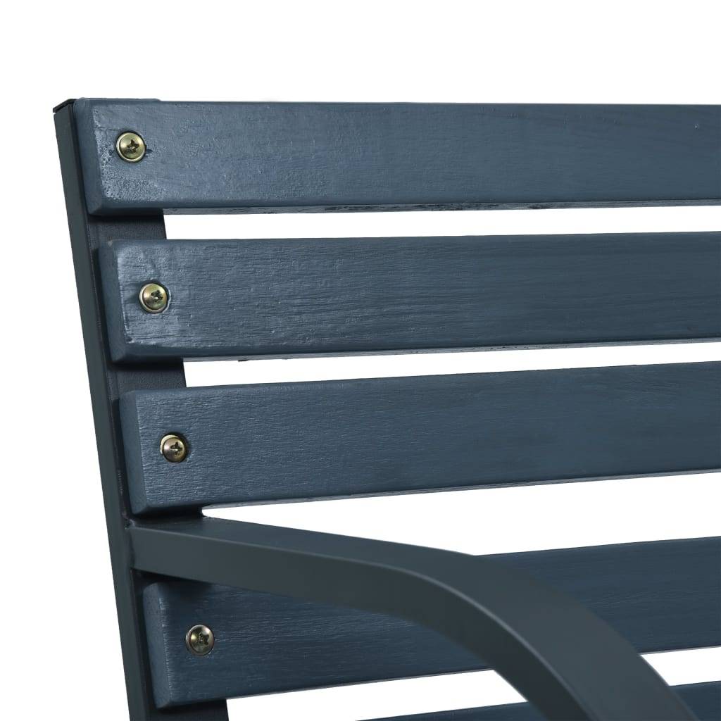 Helloshop26 - Banc de jardin meuble de patio d'extérieur terrasse 120 cm gris bois - Image 5
