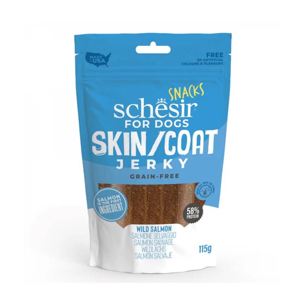 Schesir - Schesir Jerky - Saumon Friandises Snack Chien 145 g