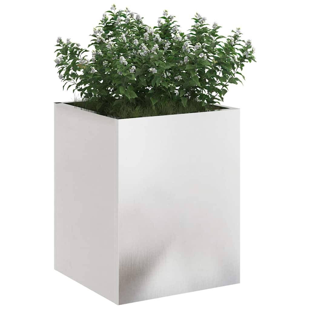 Maison Chic - Cache-pot, Pot De Fleurs Argent Acier inoxydable g359 - Image 3