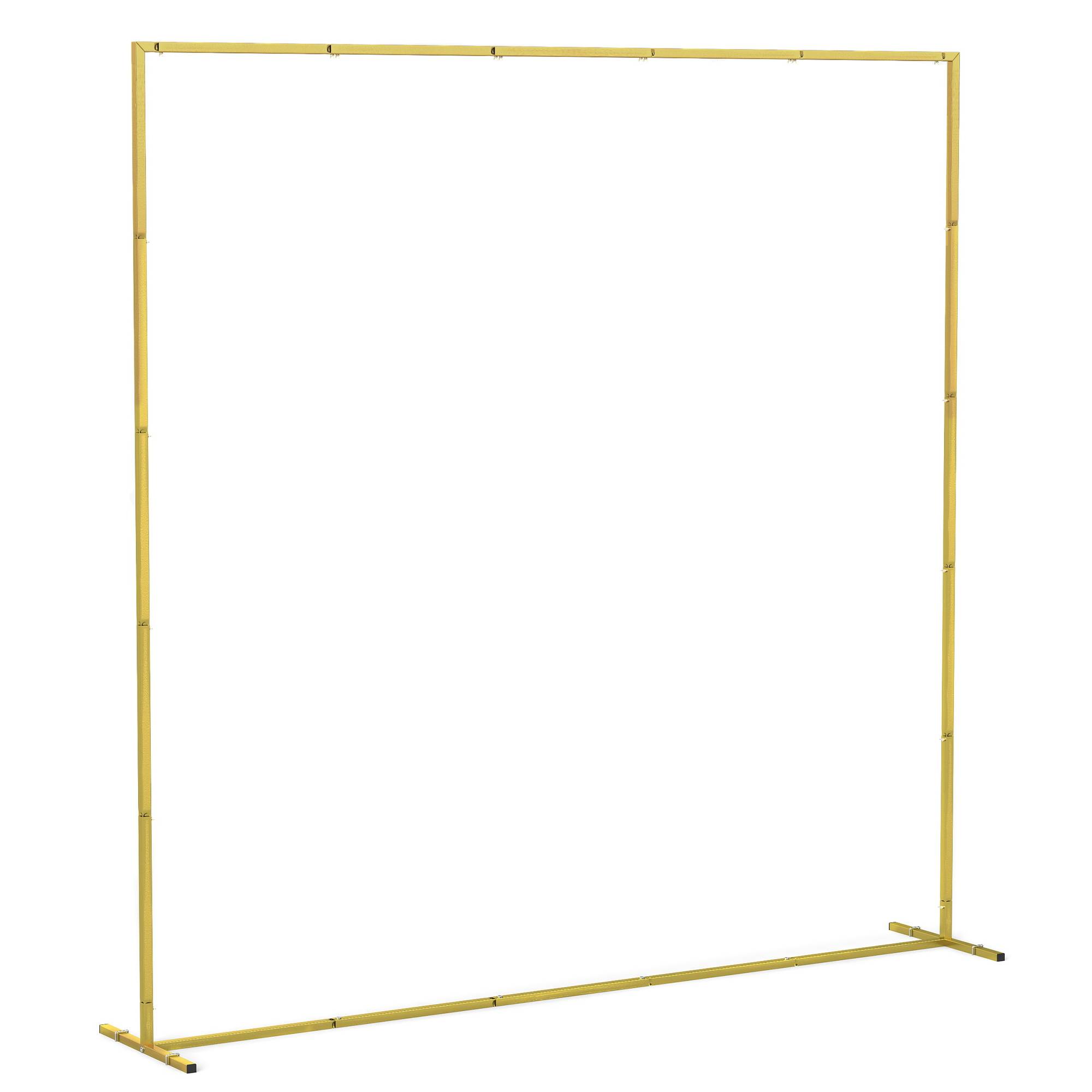 Outsunny - Support d'arche de fond - arche de floraux 2 m - pour mariage, fête d'anniversaire, fête prénatale - en métal - doré - Outsunny - Image 1