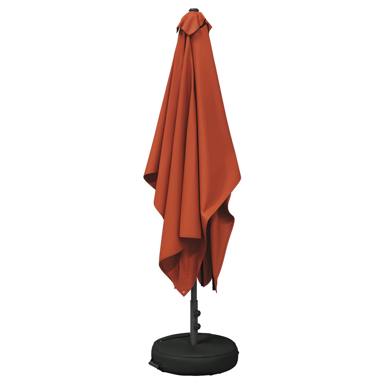 Parasol de jardin polyester et acier terre cuite 290 x 190 x 228 cm - PANGIVO - Image 3
