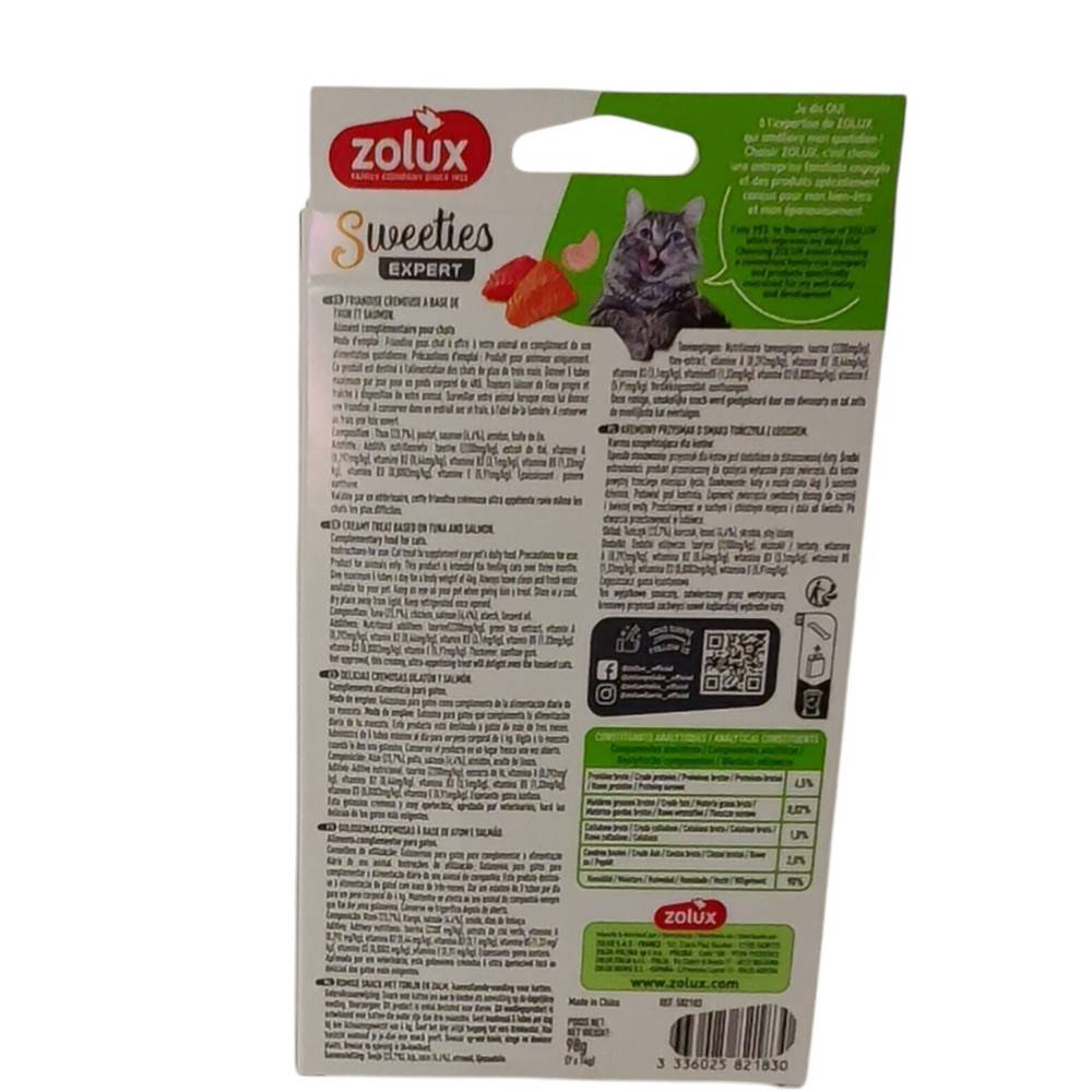 Zolux - Sticks crème de thon et saumon 7 x 14 g pour chat - Image 3
