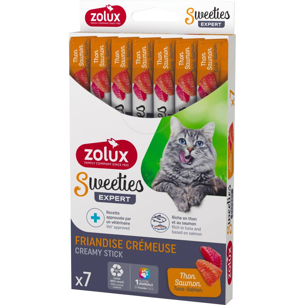Zolux - Sticks crème de thon et saumon 7 x 14 g pour chat - Image 2