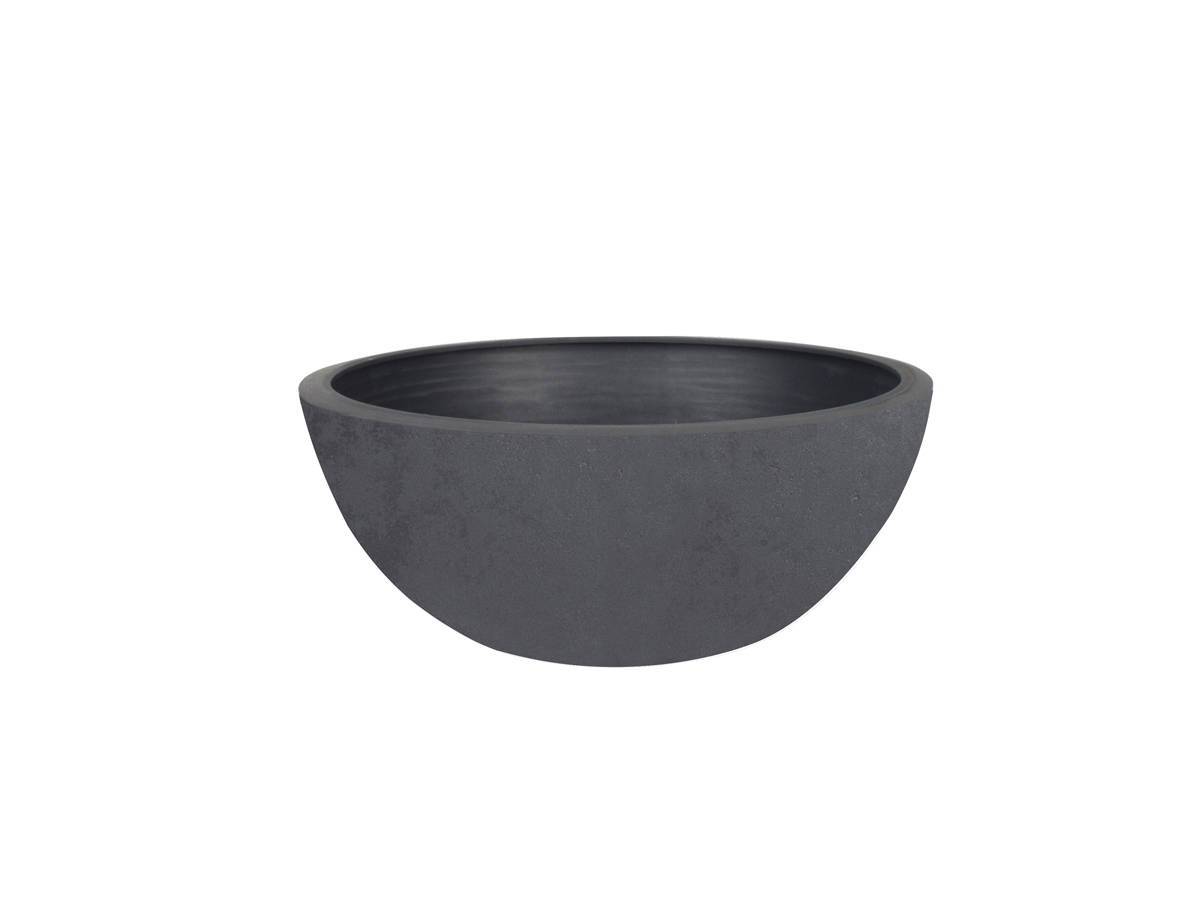 Eda - Pot de fleurs vasque Basalt Up Ø 29 x 12 cm - 5,5 L - Gris anthracite - Eda - Image 1