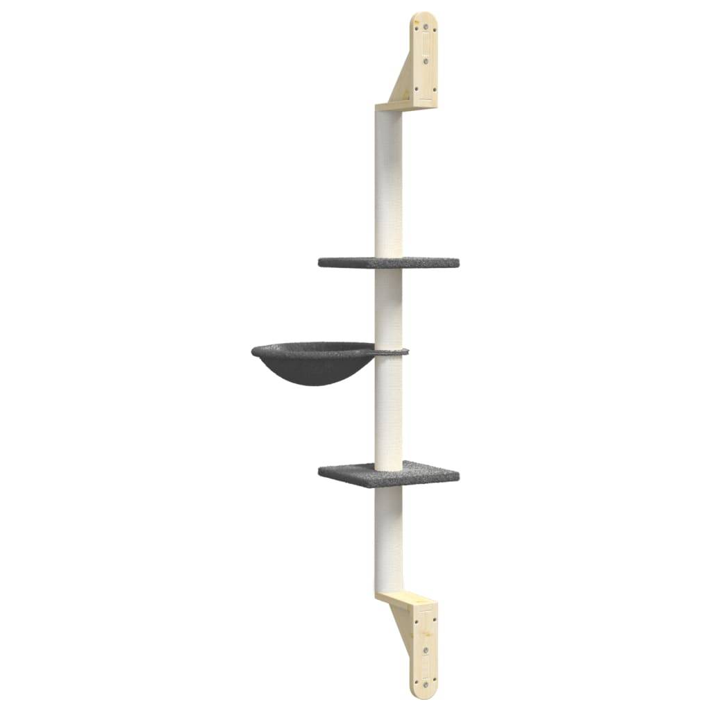 Vidaxl - Arbre à chat mural avec griffoir gris foncé 142,5 cm vidaXL 172397 - Image 7