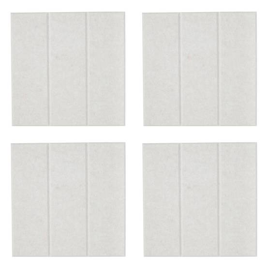 Lot de 4 Panneaux Déco "Feutrine" 30x30cm Gris - Image 1