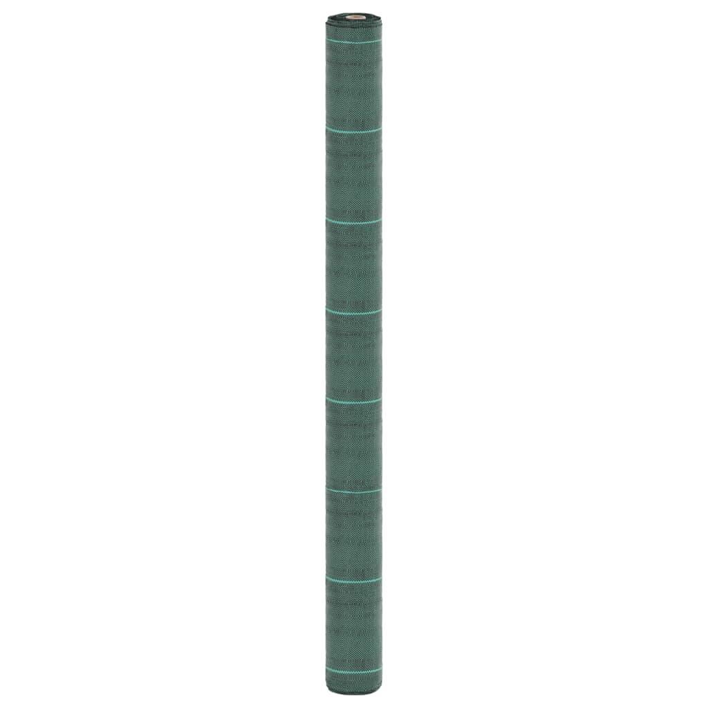 Toile de paillage polypropylène pour jardin potager anti-mauvaises herbes 1,5x200 m Vert - ComfortXL Outdoor Living - Image 1
