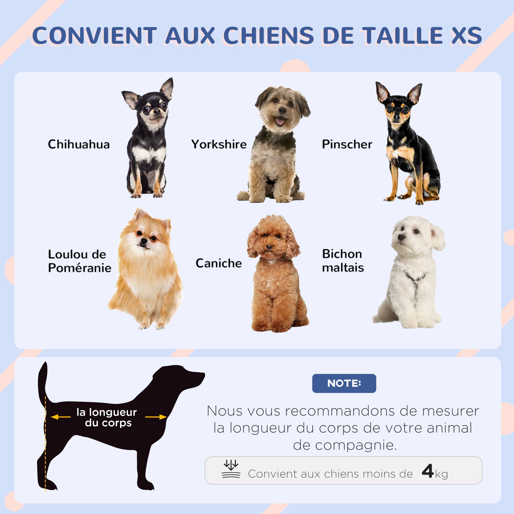 Sans Marque - Niche pour chien extérieure en plastique maison pour chiens avec bouches d'aération bleu et blanc - Image 6