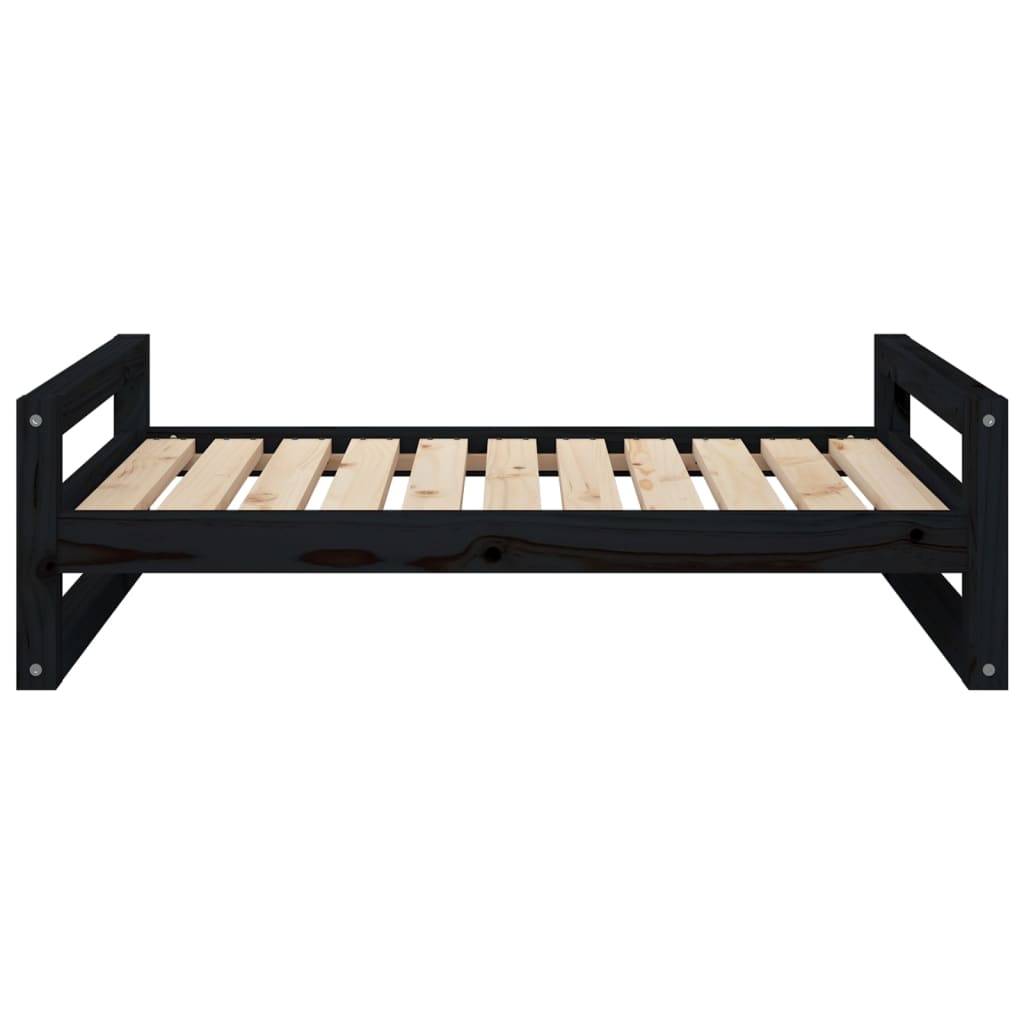 Vidaxl - Lit pour chien Noir 95,5x65,5x28 cm Bois de pin solide vidaXL 821486 - Image 6