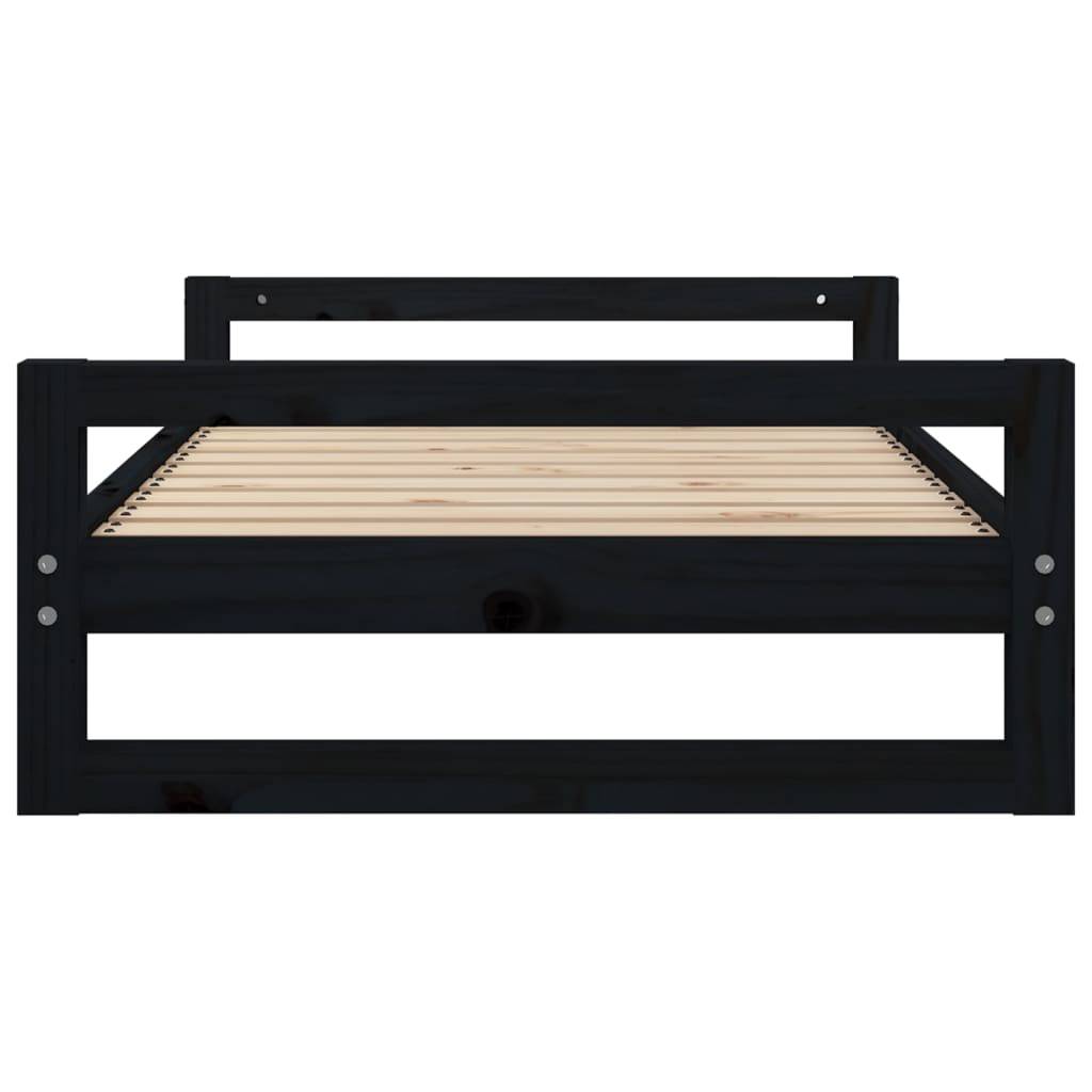 Vidaxl - Lit pour chien Noir 95,5x65,5x28 cm Bois de pin solide vidaXL 821486 - Image 7