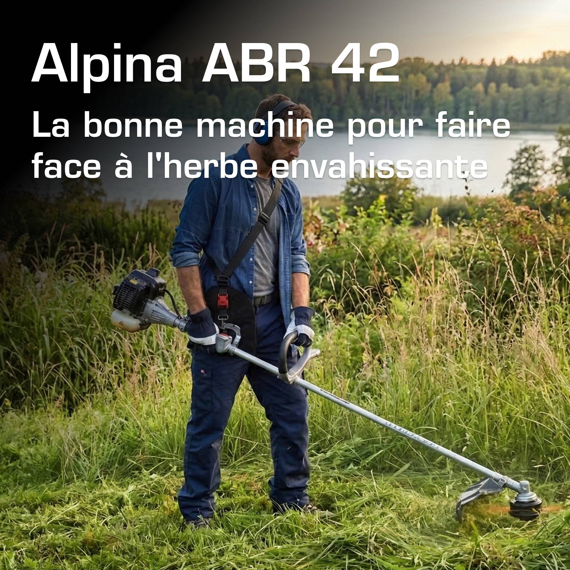 Alpina - Débroussailleuse thermique ABR 42, Moteur essence puissant 42,7 cm³, performante pour herbes denses et finitions de jardin - Alpina - Image 2